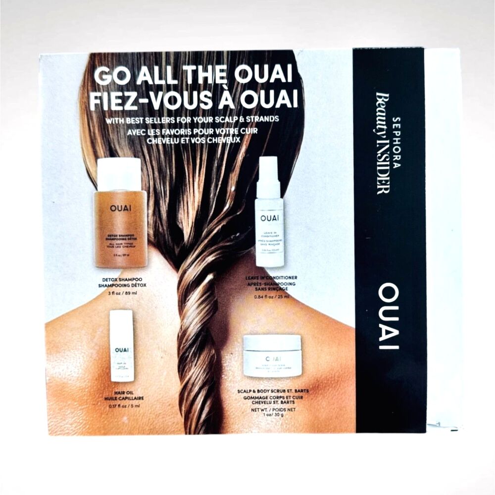 Ouai GO ALL THE OUAI Gift Set Sephora Beauty Insider Hair Care Travel Set NEW